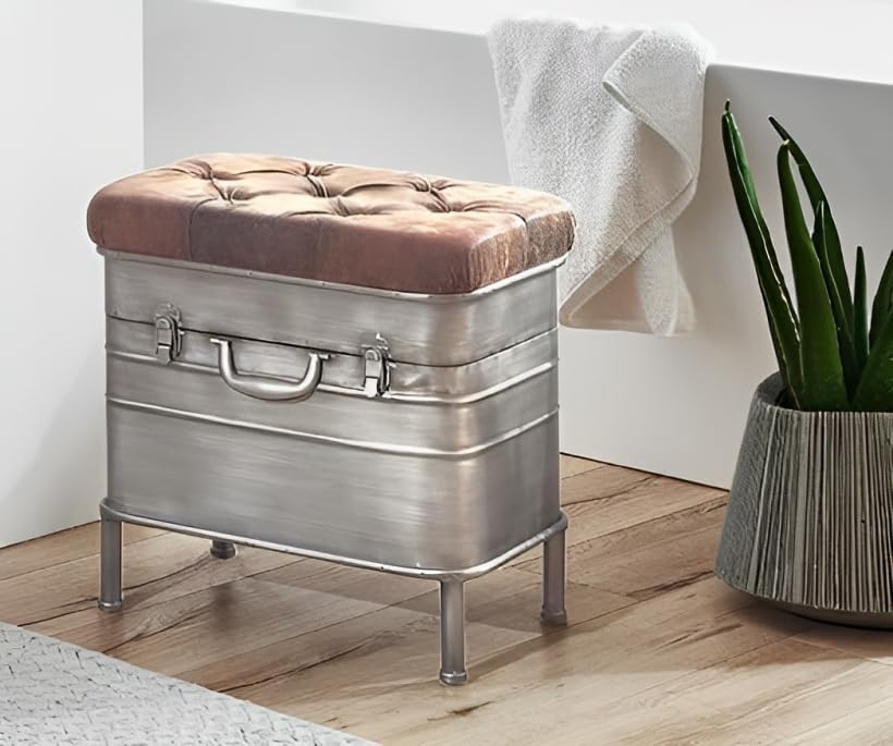 Sitztruhe im Kofferlook