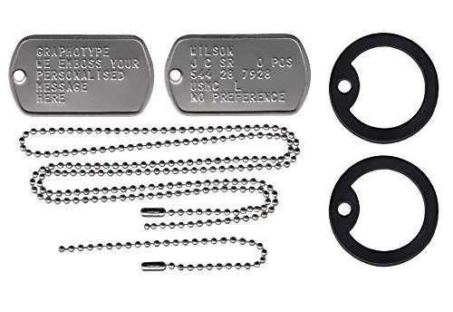 Military Dog Tags - Personalisierte Erkennungsmarken Detail