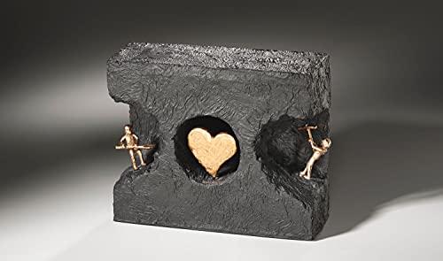 Bronzeskulptur "Zueinander Finden" Detail