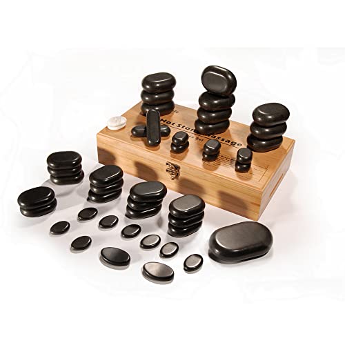 Hot Stone Massage-Set mit digitalem Wärmegerät Detail