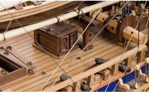 HMS Endeavour Modellbausatz Detail