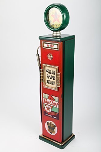 Retro-Zapfsäule Schrank mit Uhr