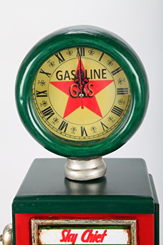 Retro-Zapfsäule Schrank mit Uhr Detail