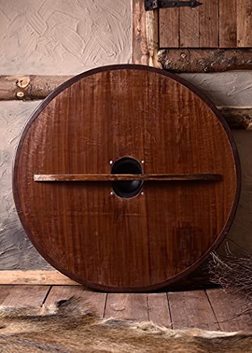 Wikinger-Rundschild mit Greiftier-Motiven Detail