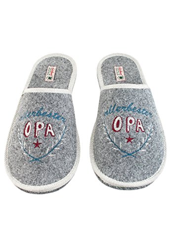 Adelheid Filzpantoffeln "Allerbester Opa"