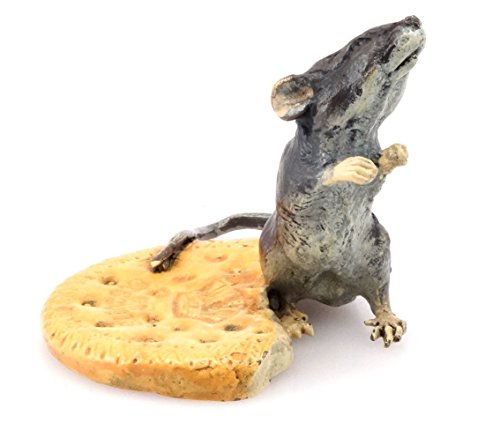 Wiener Bronze Maus mit Keks