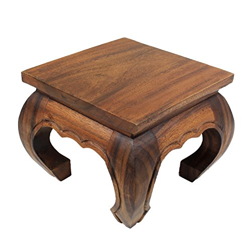 Opiumtisch aus Akazienholz Detail