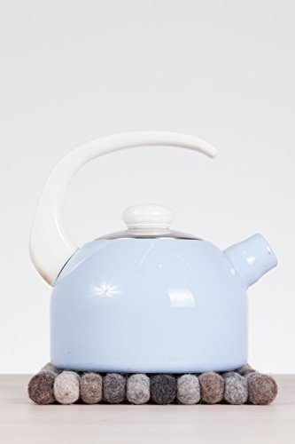 Néla Filzkugel-Untersetzer Detail