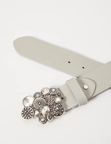 MGM Ledergürtel mit Ornament-Schließe Detail