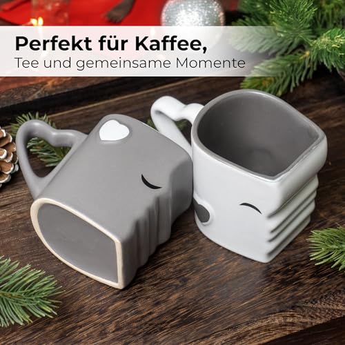 Küssende Tassen Detail