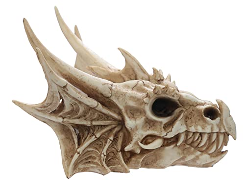 Drachenschädel-Skulptur Detail
