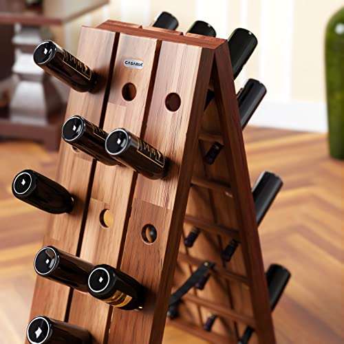 Akazienholz-Weinregal für 36 Flaschen Detail