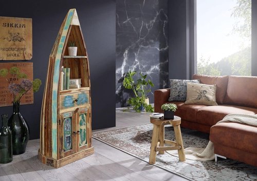 Bootsregal aus Altholz