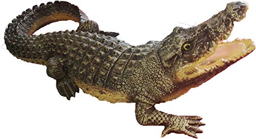 Lebensgroßes Krokodil aus Kunstharz Detail