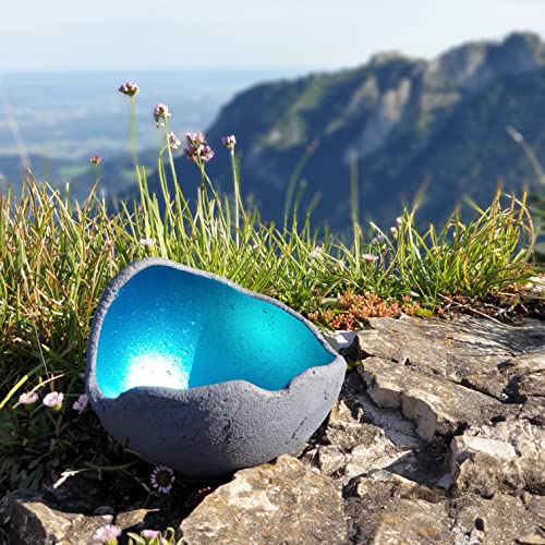 Lichtschale Petrol von Stoamandal Detail