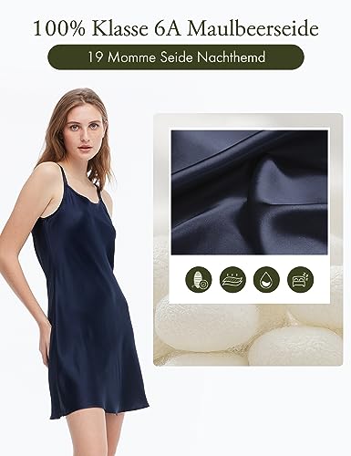 Seidennachthemd von LilySilk Detail