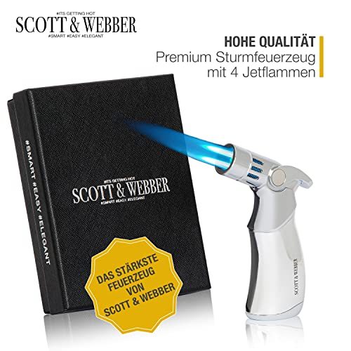 Scott & Webber Jet-Sturmfeuerzeug Detail