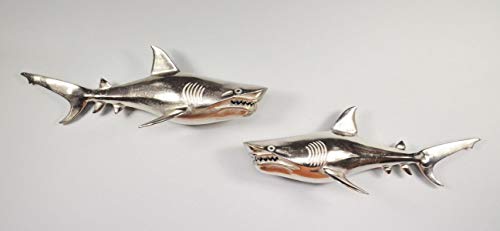 Hai-Skulpturen aus Aluminium