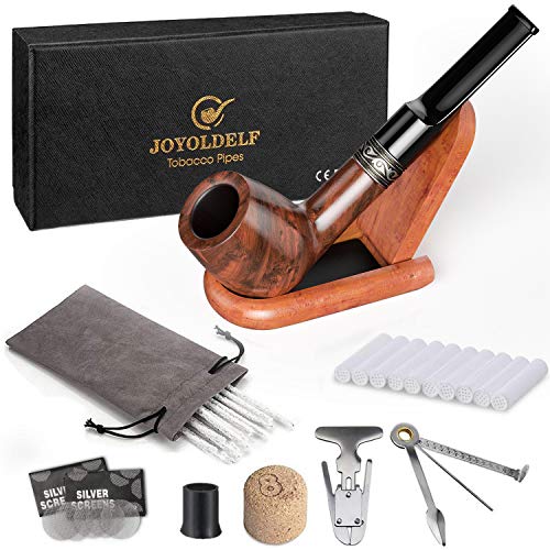 Rosenholz-Tabakpfeife mit Komplettausstattung Detail