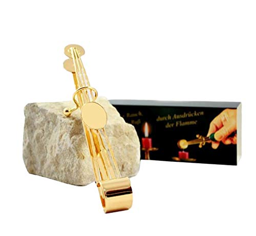 Goldener Kerzenlöscher nach historischem Vorbild Detail