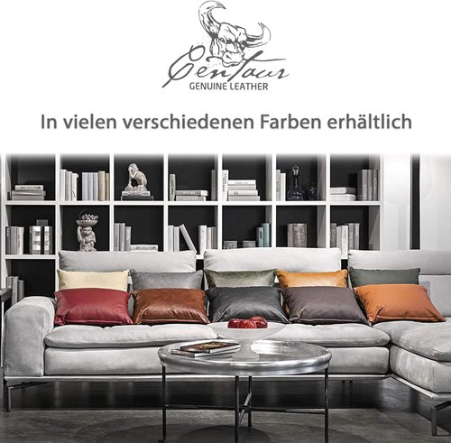 Centaur Echtleder-Zierkissen Detail