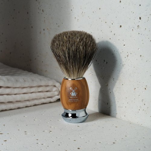 MÜHLE Vivo Rasierpinsel aus Olivenholz