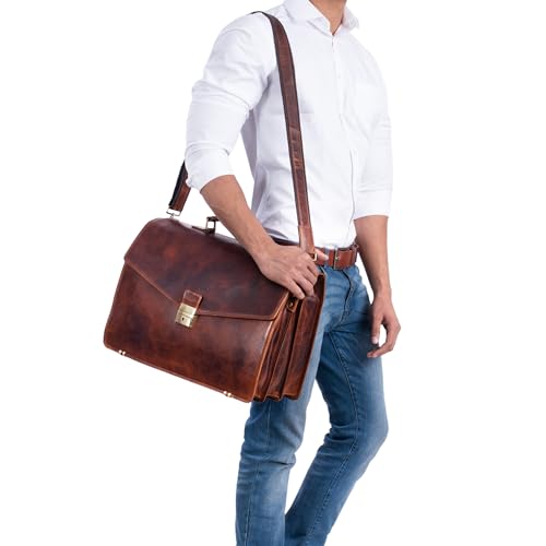 Morpheus Aktentasche aus Leder