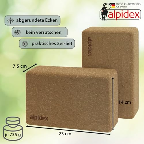 Yogablöcke aus Naturkork