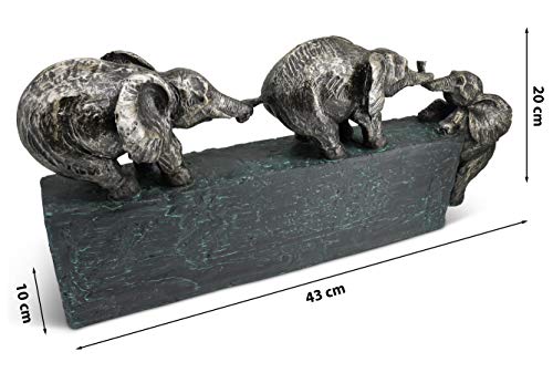 Elefanten-Skulptur Familienbande Detail