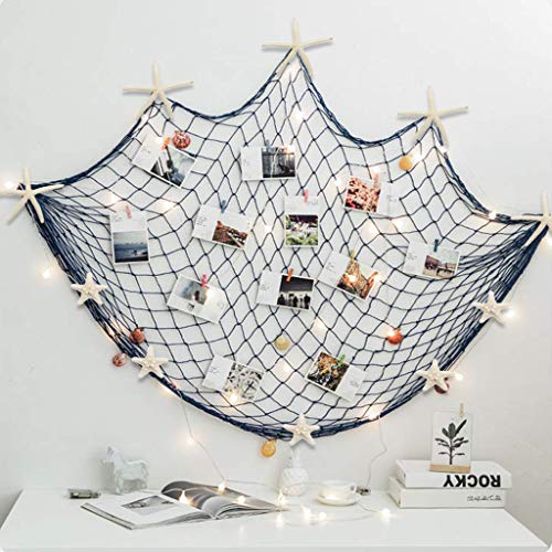 Maritimes Fischernetz mit Muscheln