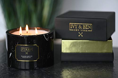 Duftkerze im Marmorgefäß Detail