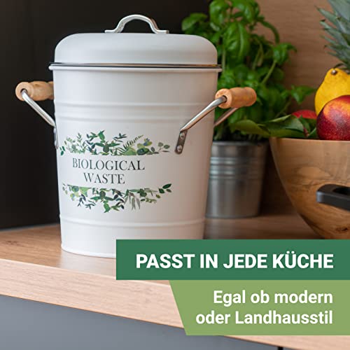 Biomülleimer mit Aktivkohlefilter