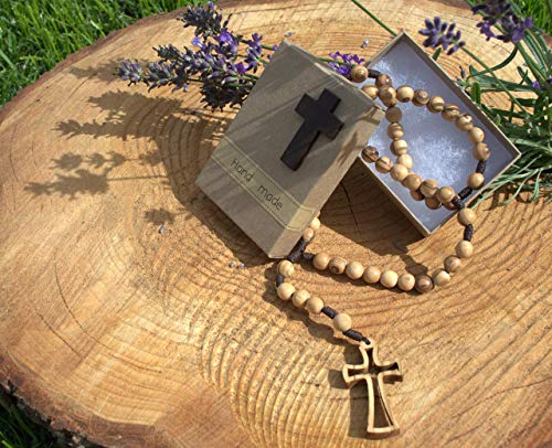 Olivenholz-Rosenkranz aus Jerusalem