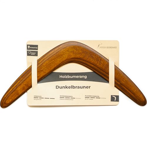 Handgefertigter Bumerang aus baltischem Birkenholz Detail