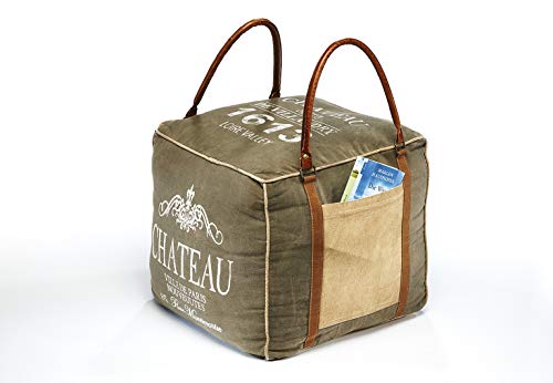 Canvas-Sitzwürfel Château Detail