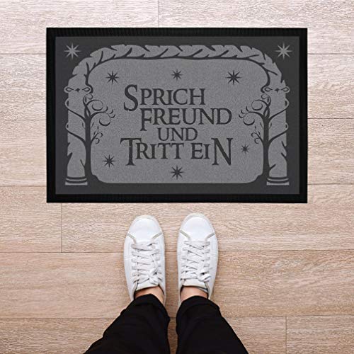 Literarische Fußmatte *Sprich Freund und tritt ein*