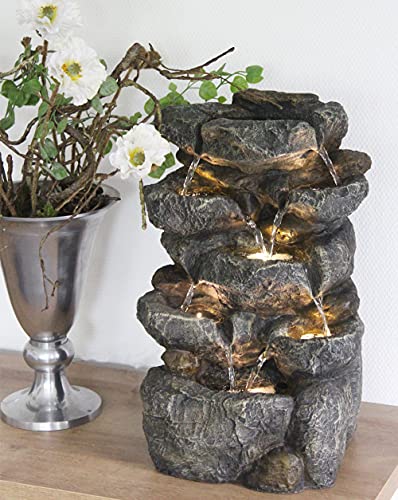 Kaskadenbrunnen Victoria mit LED-Illumination