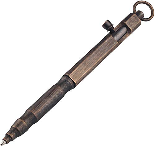 Bolt Action Kugelschreiber aus massivem Messing Detail