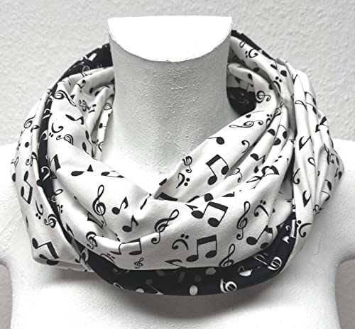 Loop-Schal mit Notenprint