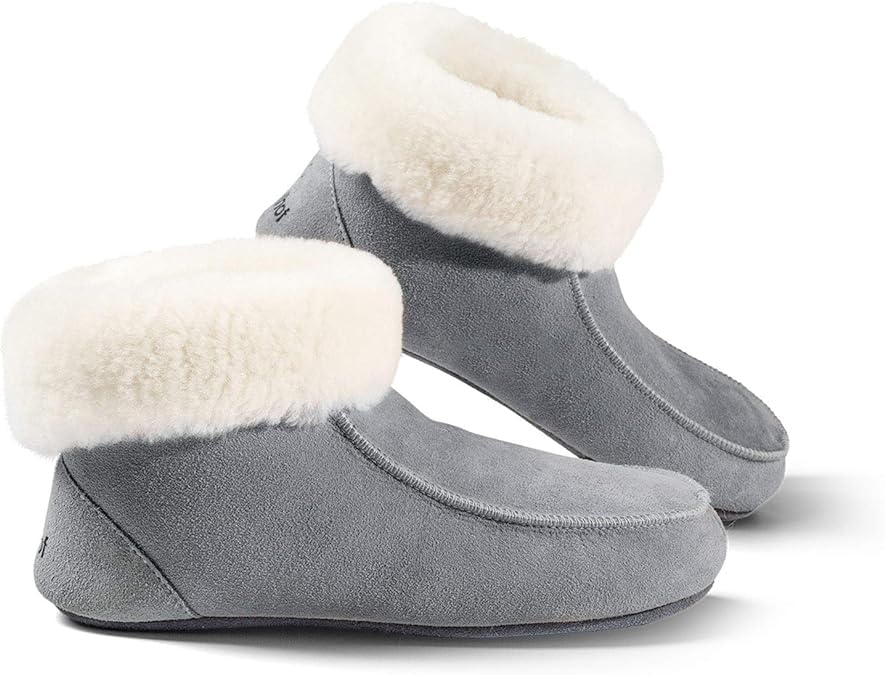 Fellhof Lammfell-Hüttenpatschen Detail