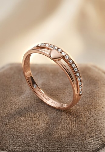 Fossil Vintage Glitz Ring in Roségold