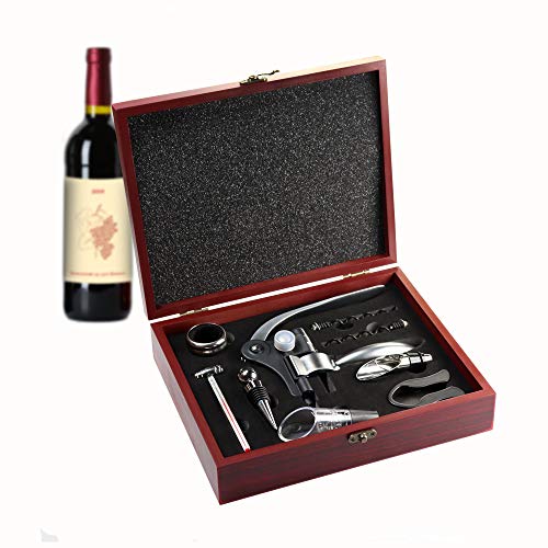 Sommelier-Set in Edelholzkassette Detail