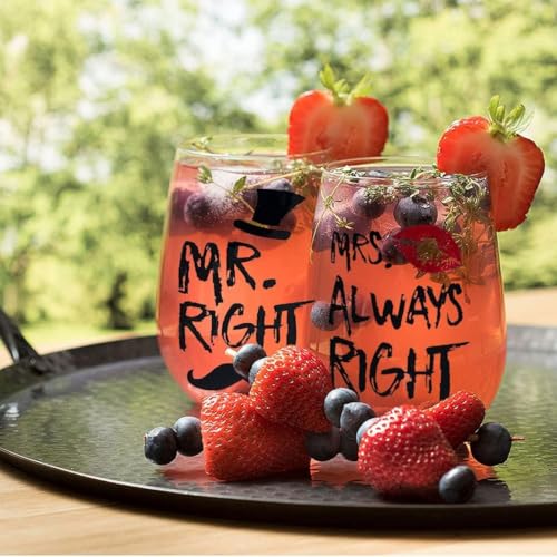 Mr. Right & Mrs. Always Right Gläser