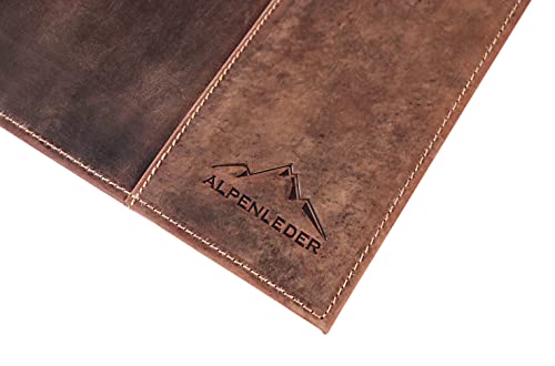 Alpenleder Schreibtischunterlage Detail