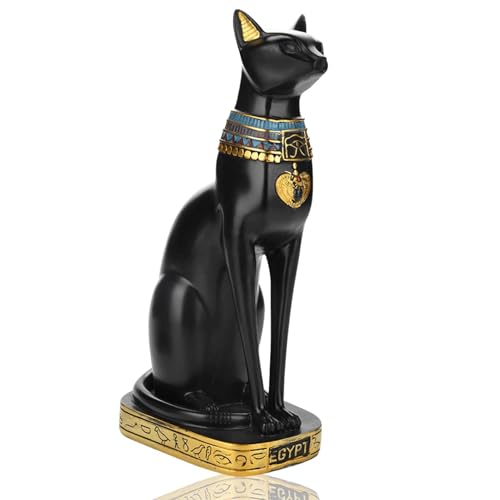 Bastet-Statue aus ägyptischem Kunstharz Detail