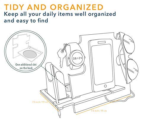 Personalisierte Holz-Dockingstation Detail