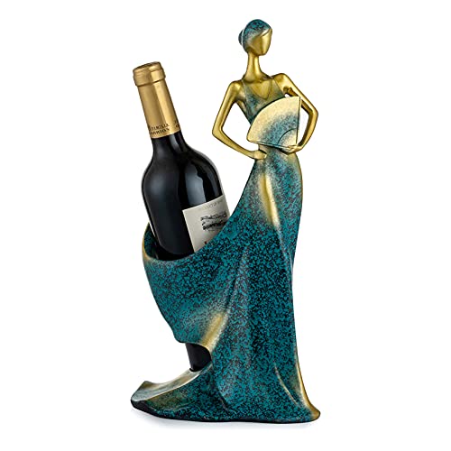 Elegante Dame Weinflaschenhalter Detail