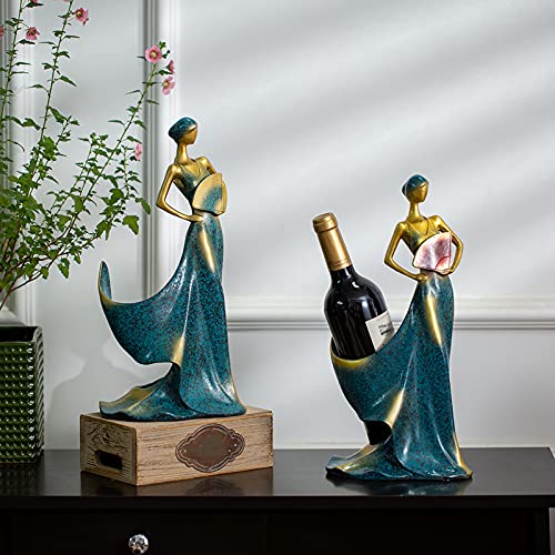 Elegante Dame Weinflaschenhalter