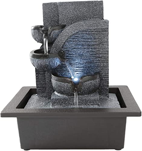 LED-Zimmerbrunnen mit Kaskaden