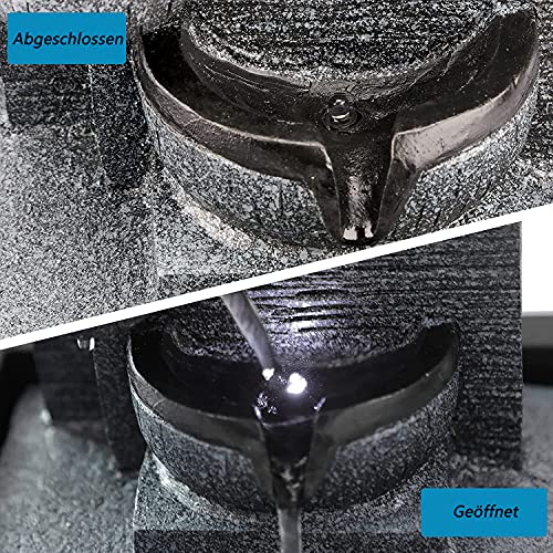 LED-Zimmerbrunnen mit Kaskaden Detail